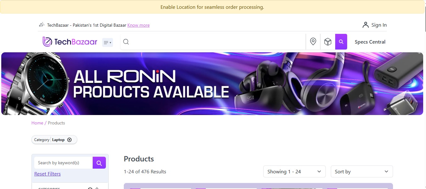 TechBazaar Marketplace